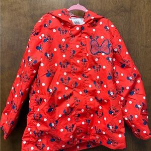 Disney Red Minnie Mouse Raincoat for Kids